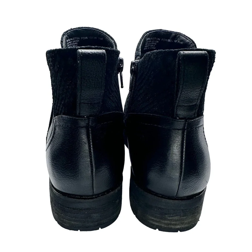 Abeo | Women | Darlington Black Leather Side Zip Ankle Booties | Size 7 - Picture 3 of 14
